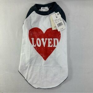 Grayson Pup 'Loved' Raglan Dog Tee